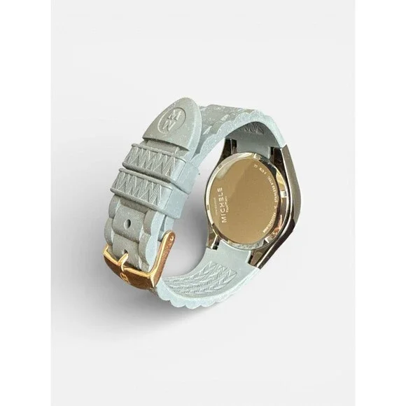 MICHELE Tahitian Jelly Bean Gray Silicone Rose Gold MICHELE Tahitian Jelly Bean Petite Watch, 35mm  main image 2